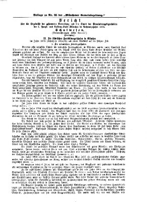 Münchener Gemeinde-Zeitung Sonntag 22. Oktober 1876