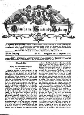 Münchener Gemeinde-Zeitung Sonntag 3. Dezember 1876