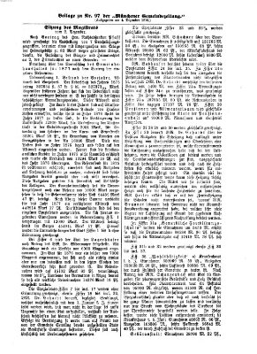 Münchener Gemeinde-Zeitung Sonntag 3. Dezember 1876