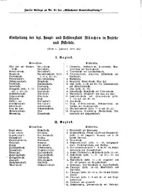 Münchener Gemeinde-Zeitung Sonntag 12. November 1876