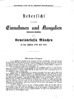 Münchener Gemeinde-Zeitung Donnerstag 21. Dezember 1876