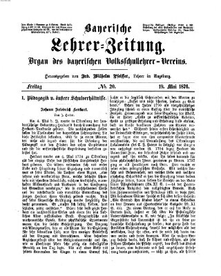 Bayerische Lehrerzeitung Freitag 19. Mai 1876