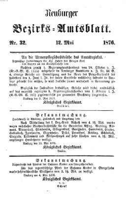 Neuburger Bezirks-Amtsblatt Freitag 12. Mai 1876