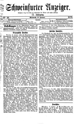 Schweinfurter Anzeiger Mittwoch 19. Januar 1876