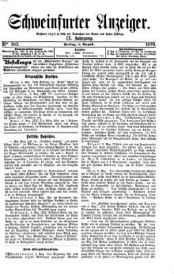 Schweinfurter Anzeiger Freitag 4. August 1876