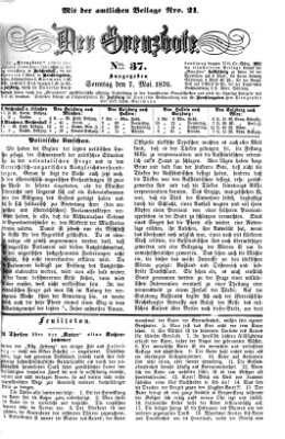 Der Grenzbote Sonntag 7. Mai 1876