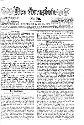 Der Grenzbote Donnerstag 7. September 1876