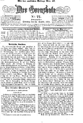 Der Grenzbote Sonntag 24. September 1876