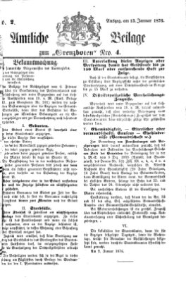 Der Grenzbote Donnerstag 13. Januar 1876