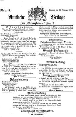 Der Grenzbote Sonntag 23. Januar 1876