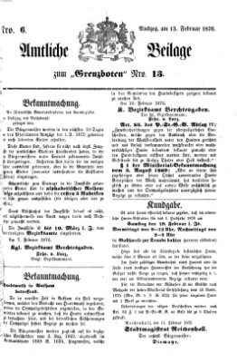 Der Grenzbote Sonntag 13. Februar 1876