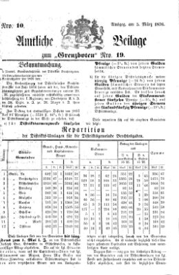 Der Grenzbote Sonntag 5. März 1876