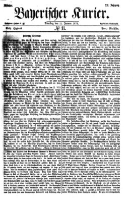 Bayerischer Kurier Dienstag 11. Januar 1876