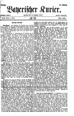 Bayerischer Kurier Freitag 14. Januar 1876