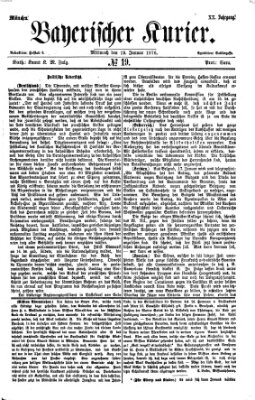 Bayerischer Kurier Mittwoch 19. Januar 1876