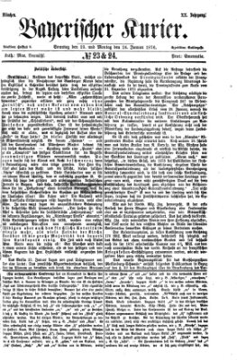 Bayerischer Kurier Montag 24. Januar 1876