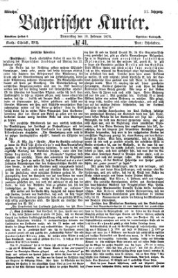 Bayerischer Kurier Donnerstag 10. Februar 1876