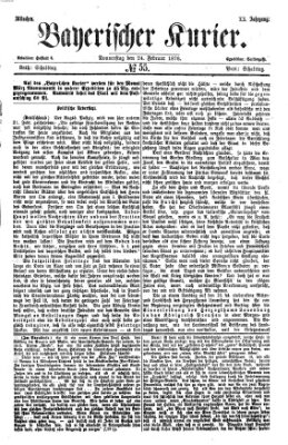 Bayerischer Kurier Donnerstag 24. Februar 1876