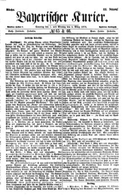 Bayerischer Kurier Donnerstag 2. März 1876