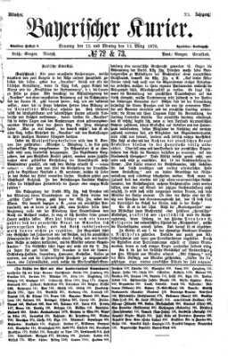 Bayerischer Kurier Montag 13. März 1876