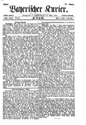 Bayerischer Kurier Sonntag 19. März 1876