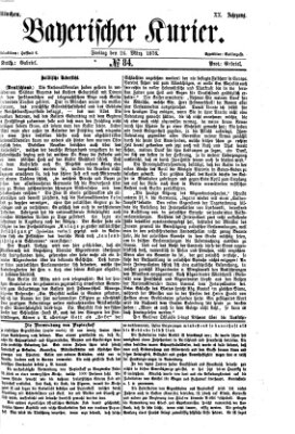 Bayerischer Kurier Freitag 24. März 1876