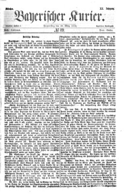 Bayerischer Kurier Donnerstag 30. März 1876