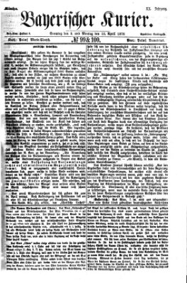 Bayerischer Kurier Sonntag 9. April 1876