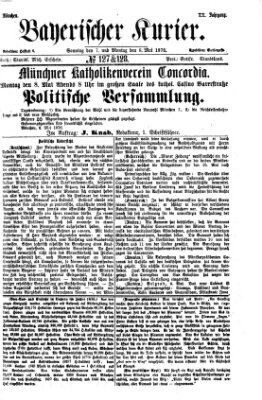 Bayerischer Kurier Sonntag 7. Mai 1876