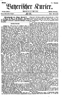 Bayerischer Kurier Mittwoch 31. Mai 1876