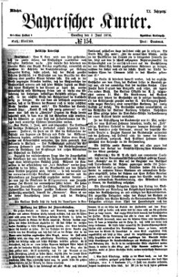 Bayerischer Kurier Samstag 3. Juni 1876