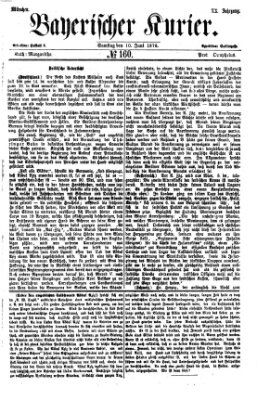 Bayerischer Kurier Samstag 10. Juni 1876