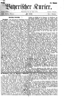 Bayerischer Kurier Donnerstag 22. Juni 1876