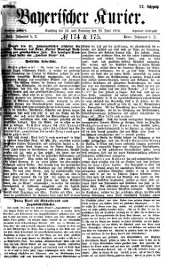 Bayerischer Kurier Sonntag 25. Juni 1876