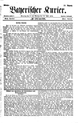 Bayerischer Kurier Sonntag 9. Juli 1876