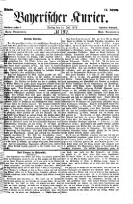 Bayerischer Kurier Freitag 14. Juli 1876