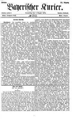 Bayerischer Kurier Donnerstag 3. August 1876