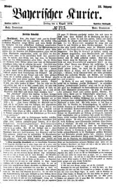 Bayerischer Kurier Freitag 4. August 1876