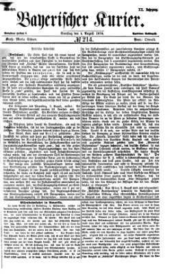 Bayerischer Kurier Samstag 5. August 1876