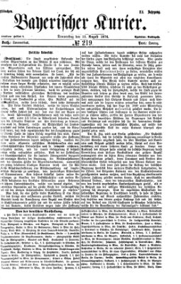 Bayerischer Kurier Donnerstag 10. August 1876