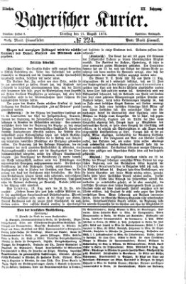 Bayerischer Kurier Dienstag 15. August 1876