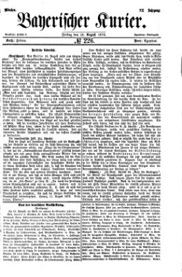 Bayerischer Kurier Freitag 18. August 1876