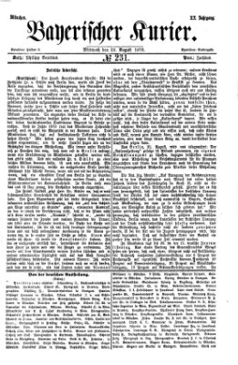 Bayerischer Kurier Mittwoch 23. August 1876