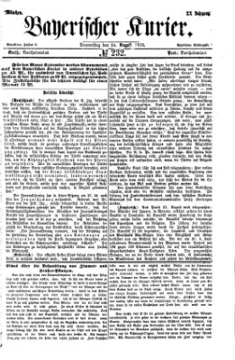 Bayerischer Kurier Donnerstag 24. August 1876