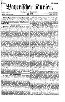 Bayerischer Kurier Dienstag 29. August 1876