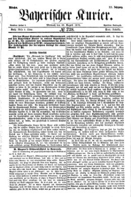 Bayerischer Kurier Mittwoch 30. August 1876