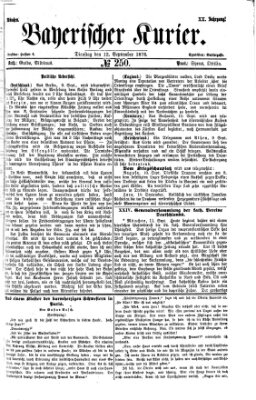 Bayerischer Kurier Dienstag 12. September 1876