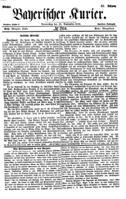 Bayerischer Kurier Donnerstag 28. September 1876