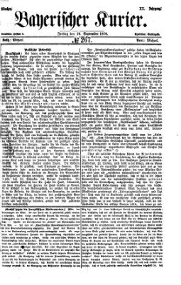 Bayerischer Kurier Freitag 29. September 1876