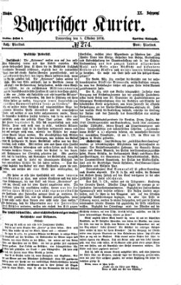 Bayerischer Kurier Donnerstag 5. Oktober 1876